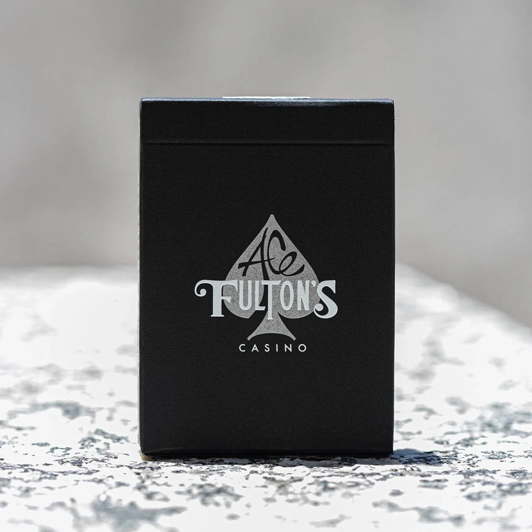 Vintage Back Midnight Fuel Ace Fulton's 10 Year Anniversary Playing Cards