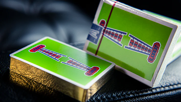 Vintage Feel Gilded Jerry's Nugget Green Playing Cards EPCC - Image 2
