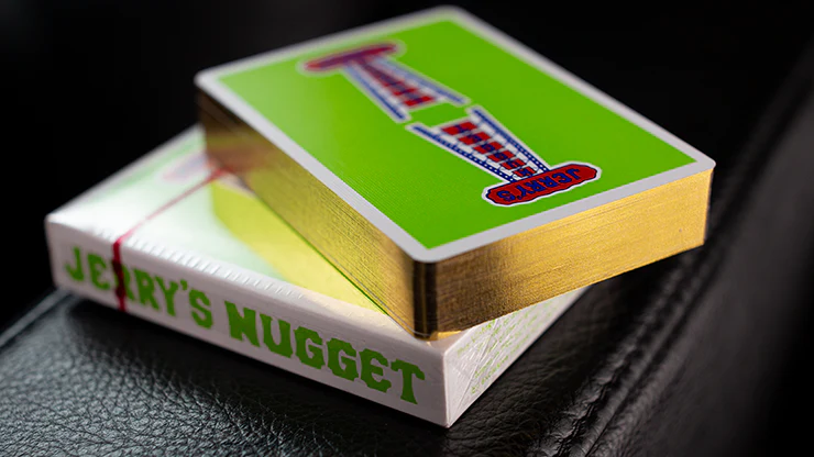 Vintage Feel Gilded Jerry's Nugget Green Playing Cards EPCC - Image 7