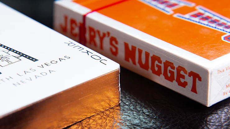 Vintage Feel Gilded Jerry's Nugget Orange Playing Cards EPCC - Image 6