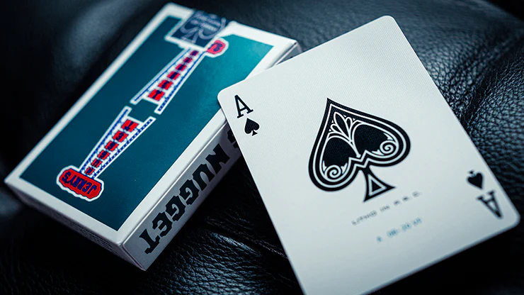 Vintage Feel Jerry's Nugget Aqua Playing Cards EPCC - Image 5