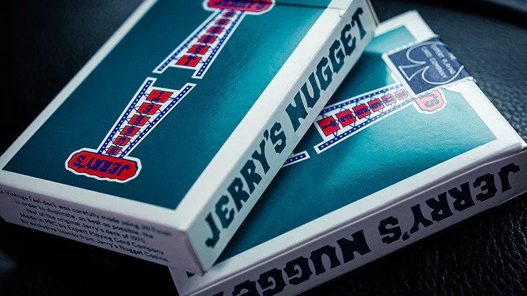 Vintage Feel Jerry's Nugget Aqua Playing Cards EPCC - Image 7