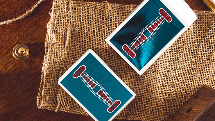 Vintage Feel Jerry's Nuggets Blue Foil Playing Cards EPCC - Image 2