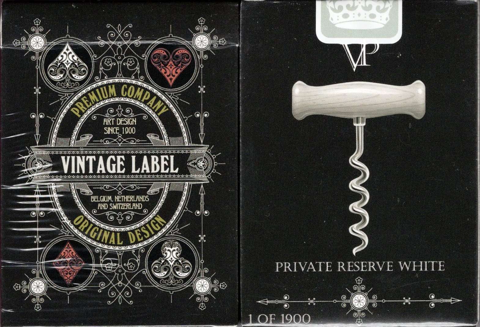Vintage Label White Private Reserve Playing Cards MPC - Image 2