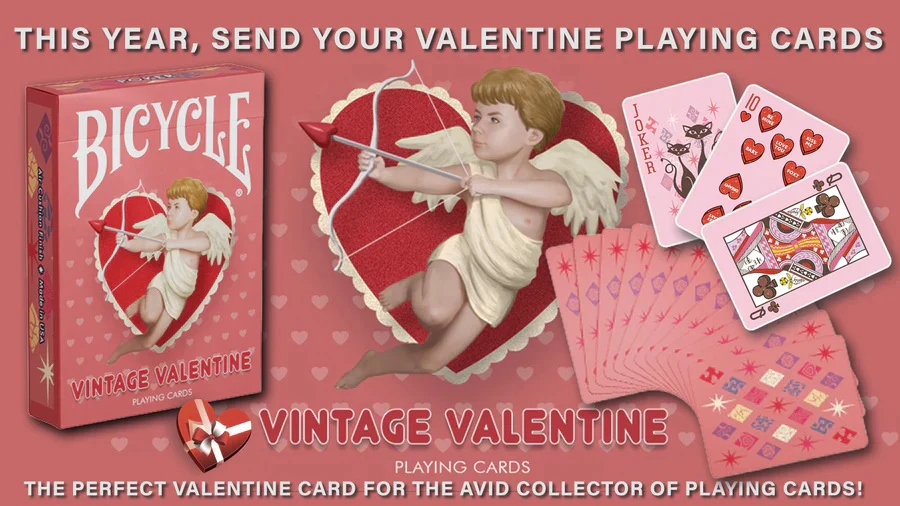 Vintage Valentine Bicycle Playing Cards - Image 8
