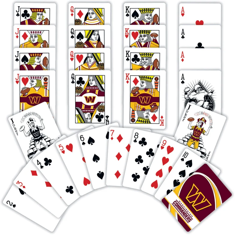 Washington Commanders Playing Cards by Masterpieces - Image 2