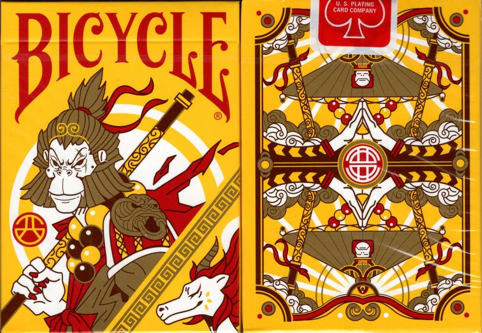 Wukong Rebellion Yellow Bicycle Playing Cards