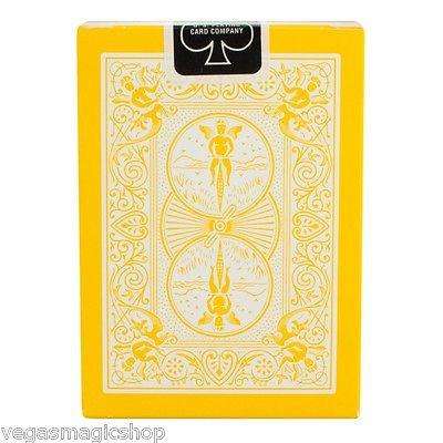 Yellow Reversed Back Bicycle Playing Cards Deck - Image 2