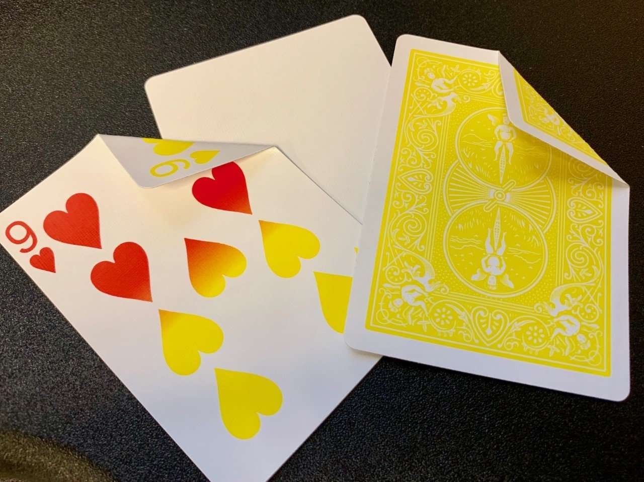 Yellow Rider Back Bicycle Playing Cards with Gaff Cards and 1 Joker - Image 2