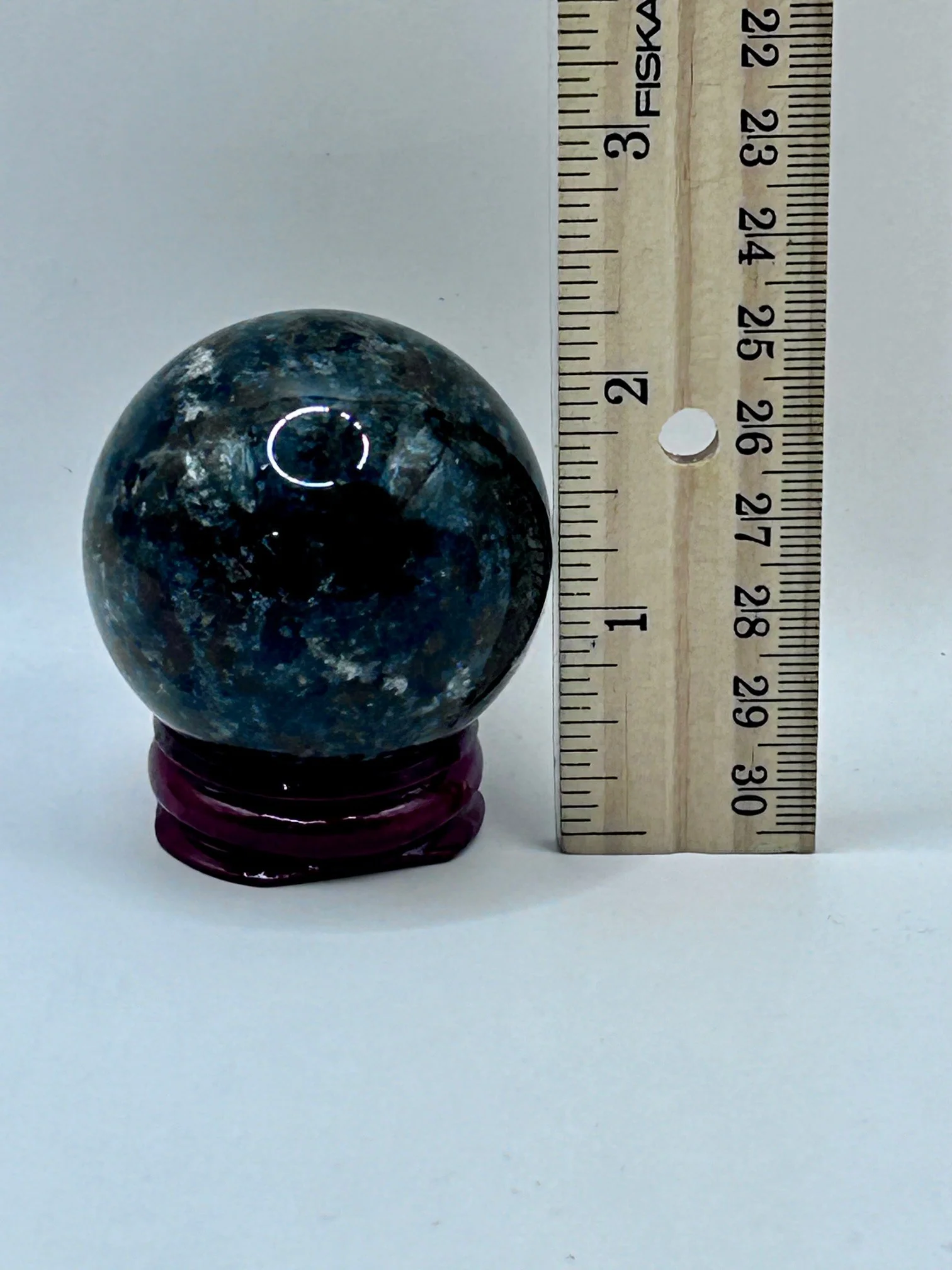 Yooperlite (Syenite with Sodalite) Sphere w/Stand - Image 6